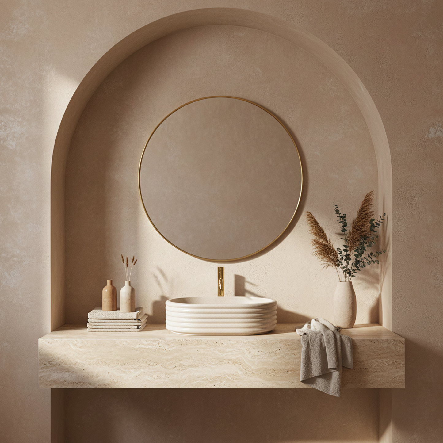 Lavoar pe blat Nicoletta Beige  6