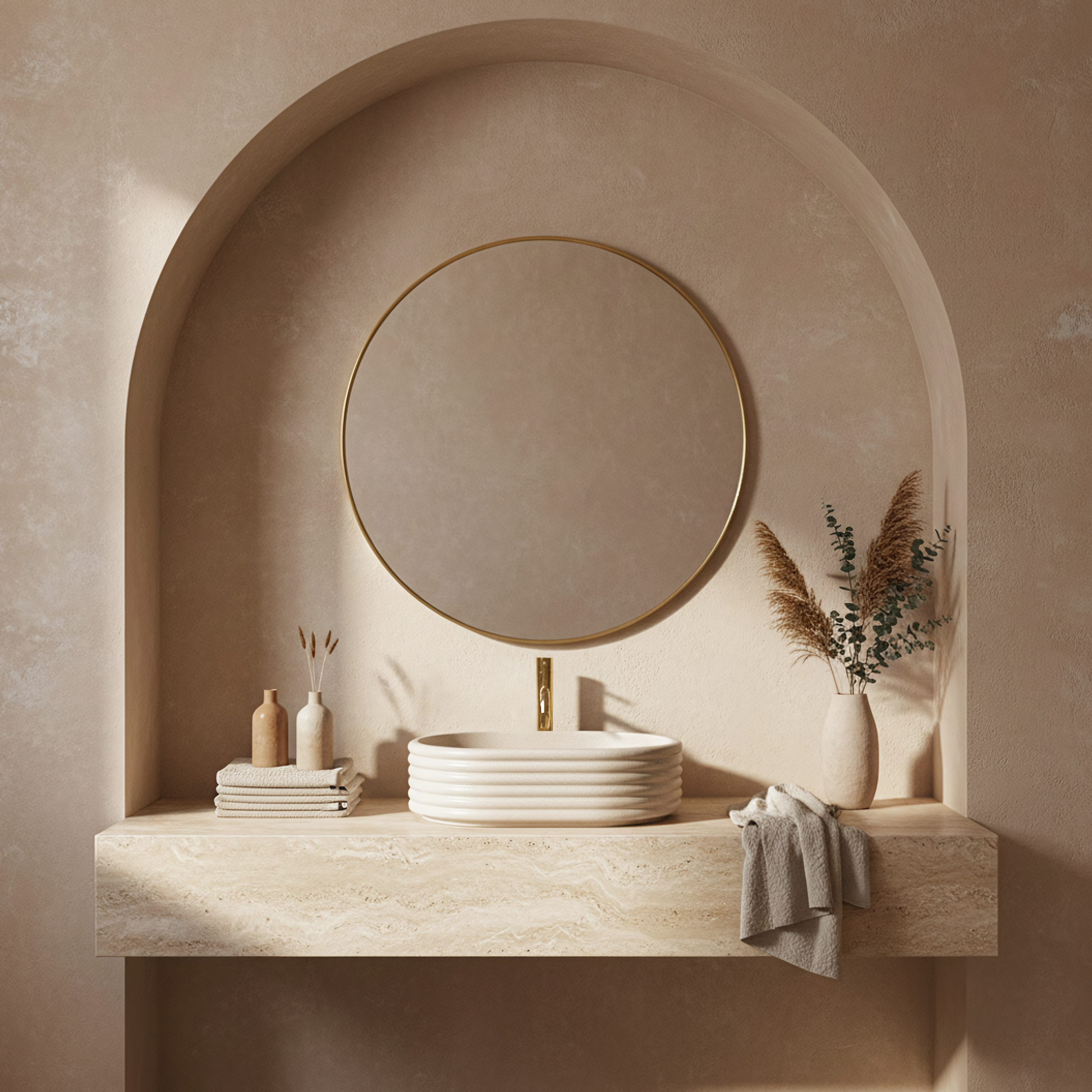 Lavoar pe blat Nicoletta Beige  6