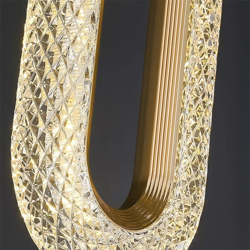 Lustră Cu Cristale Suspendată G113-1cp Gold  3