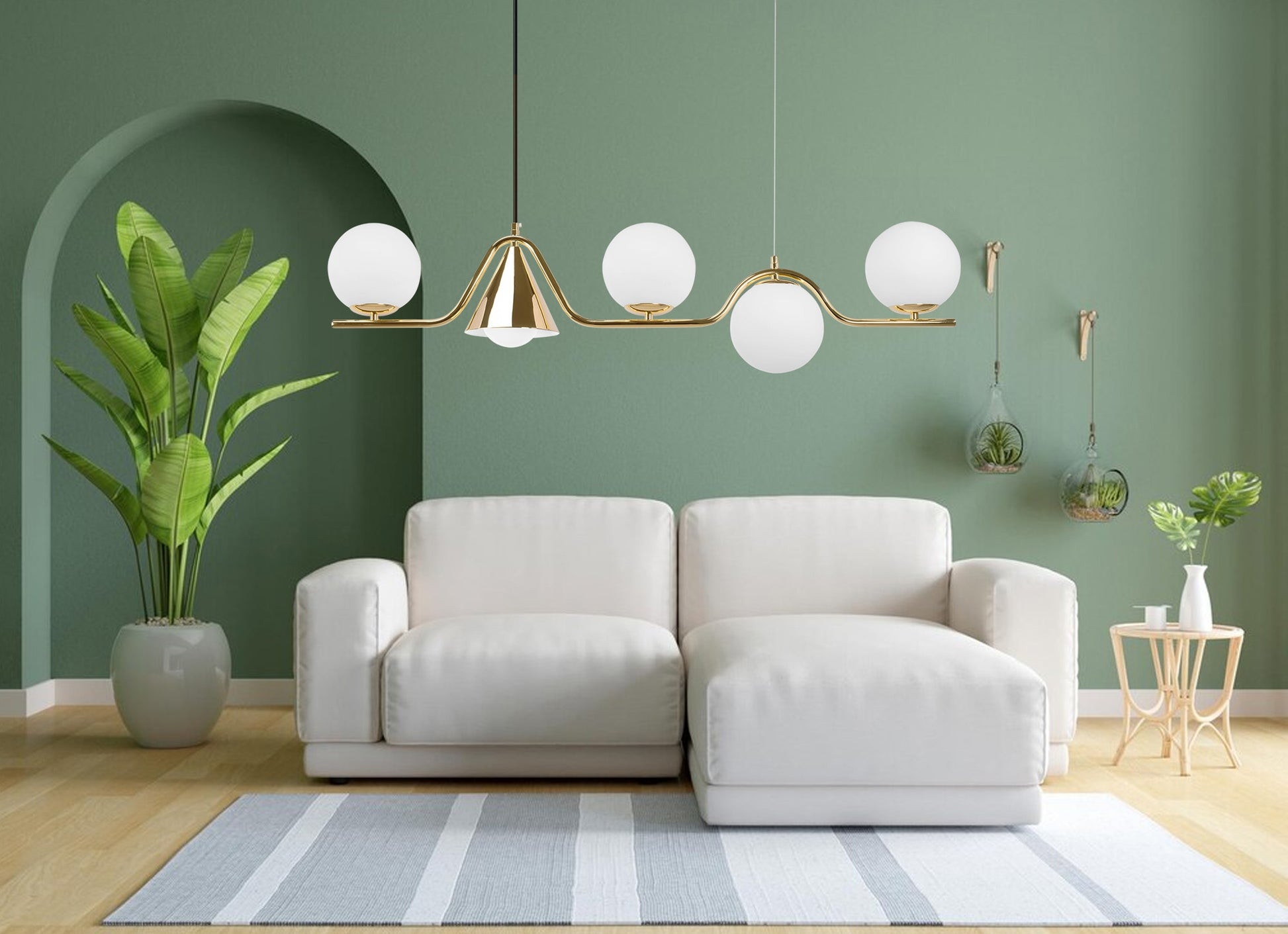 Lampă Suspendată APP1662-5CP Gold  4